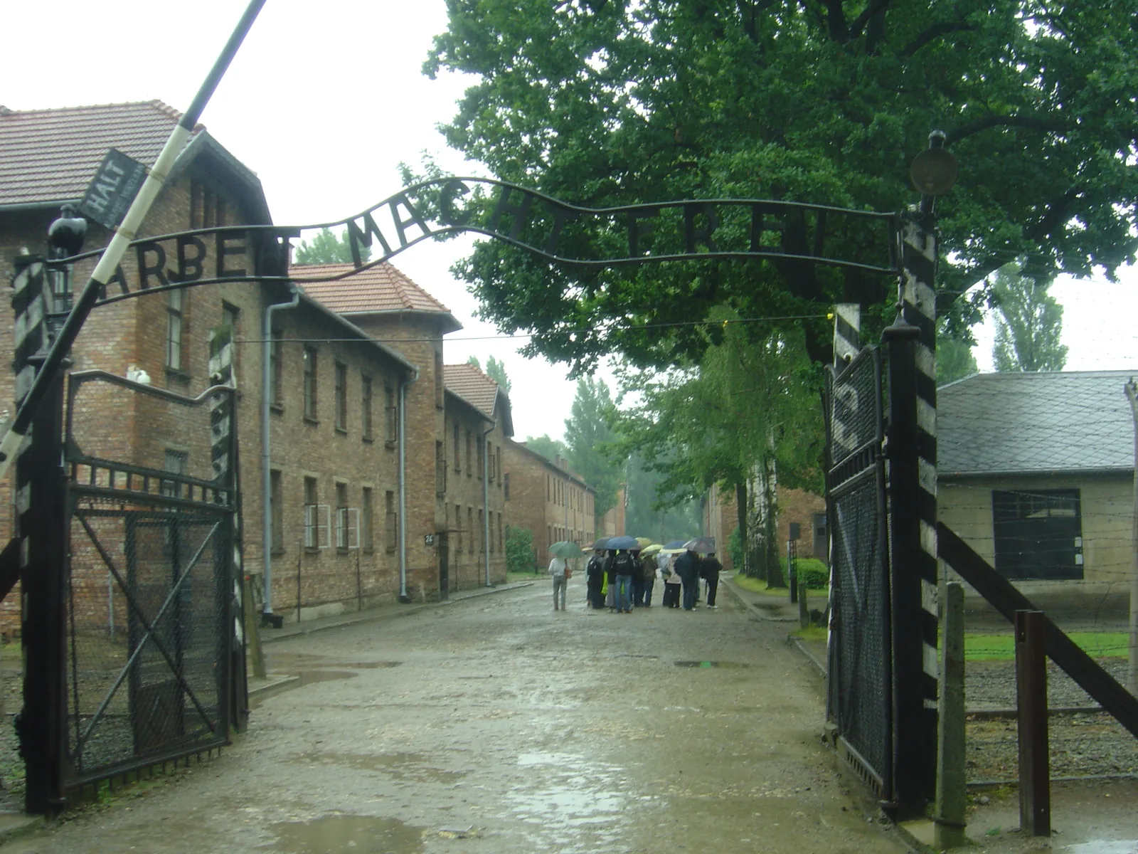 Auschwitz, The camp- museum main gate,