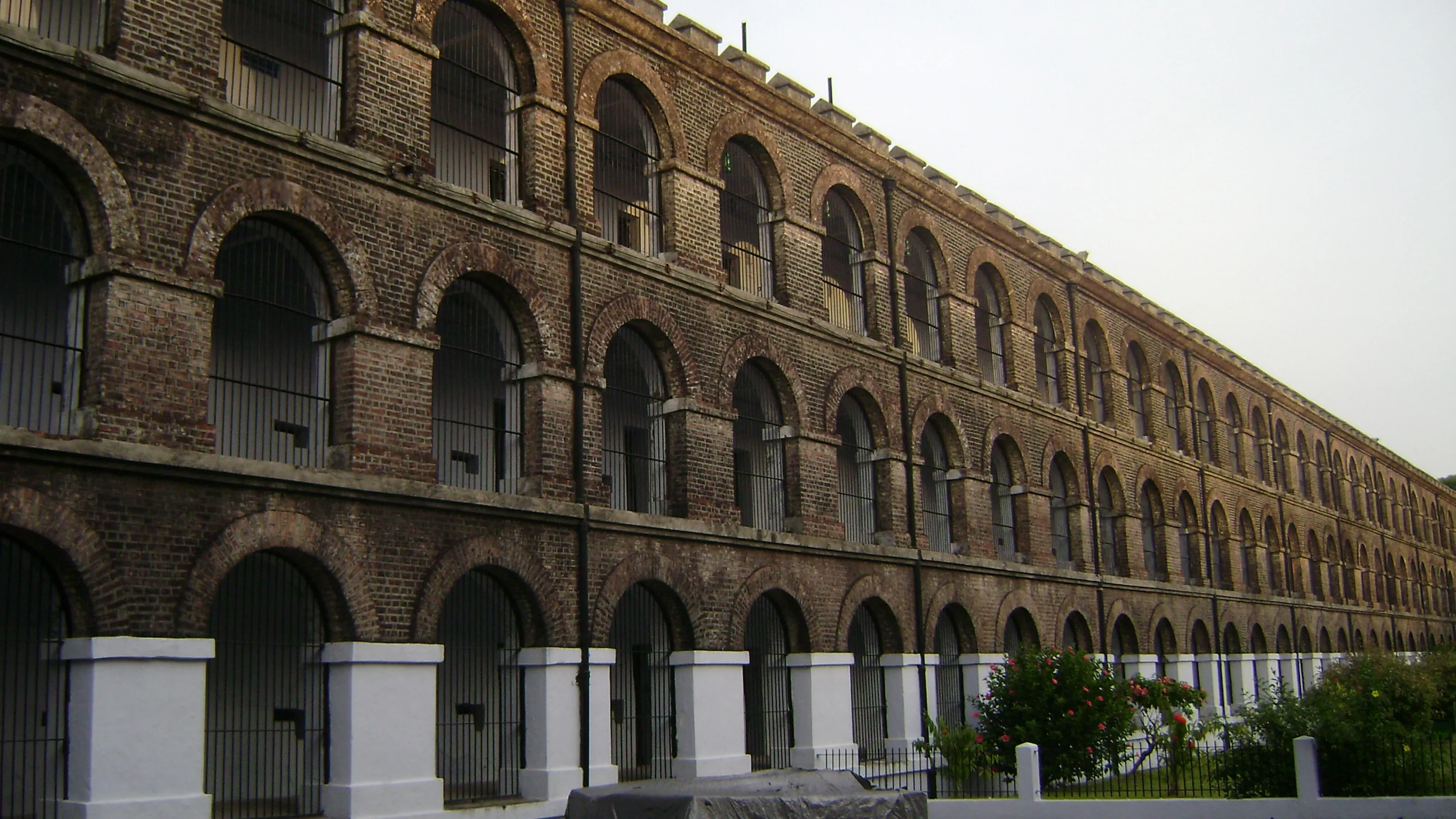 A wing of the Cellular Jail, Port Blair, seen from the courtyard