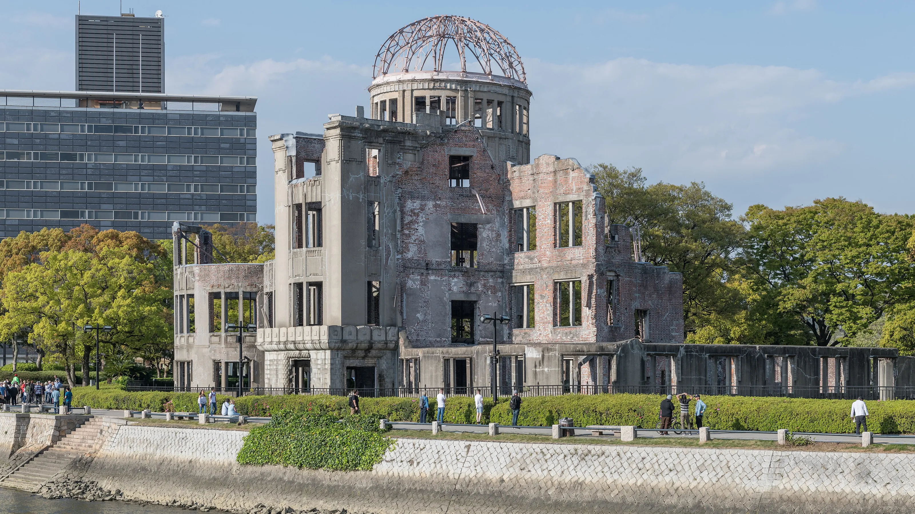 The Atomic Bomb Dome across the Motoyasu river, Hiroshima