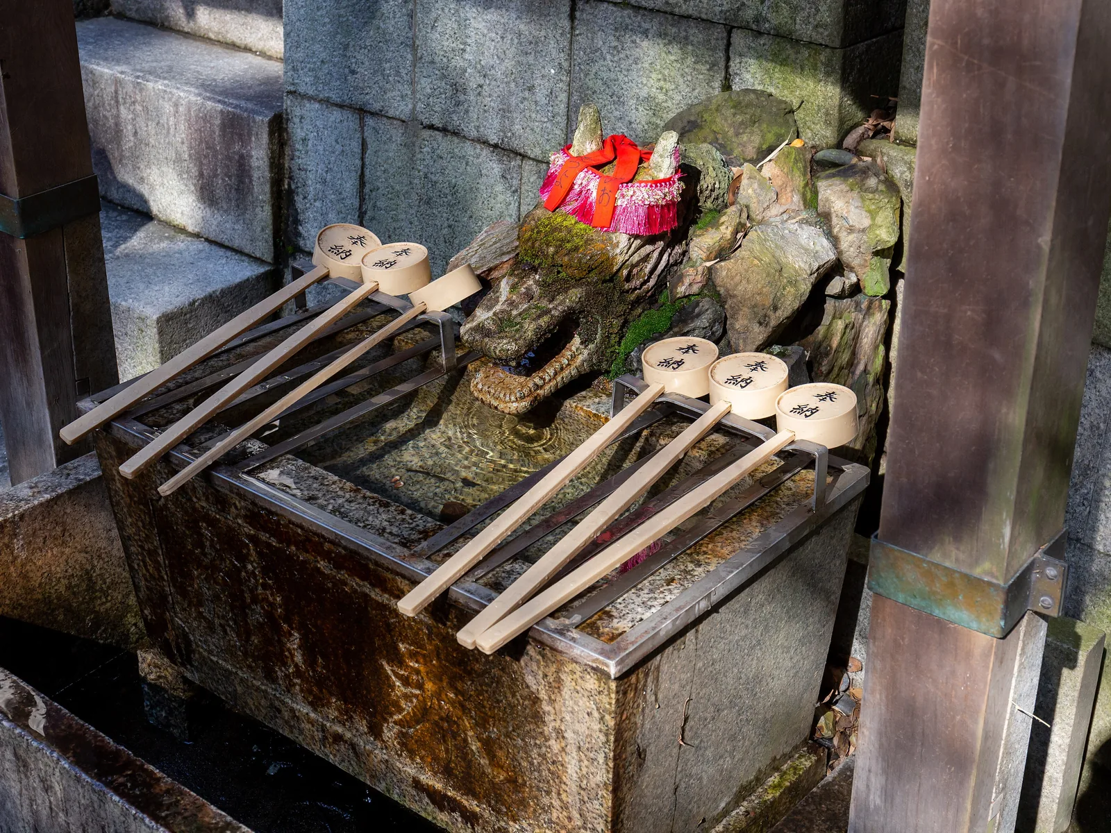 A shrine at Fushimi Inari-taisha in Kyoto, Japan