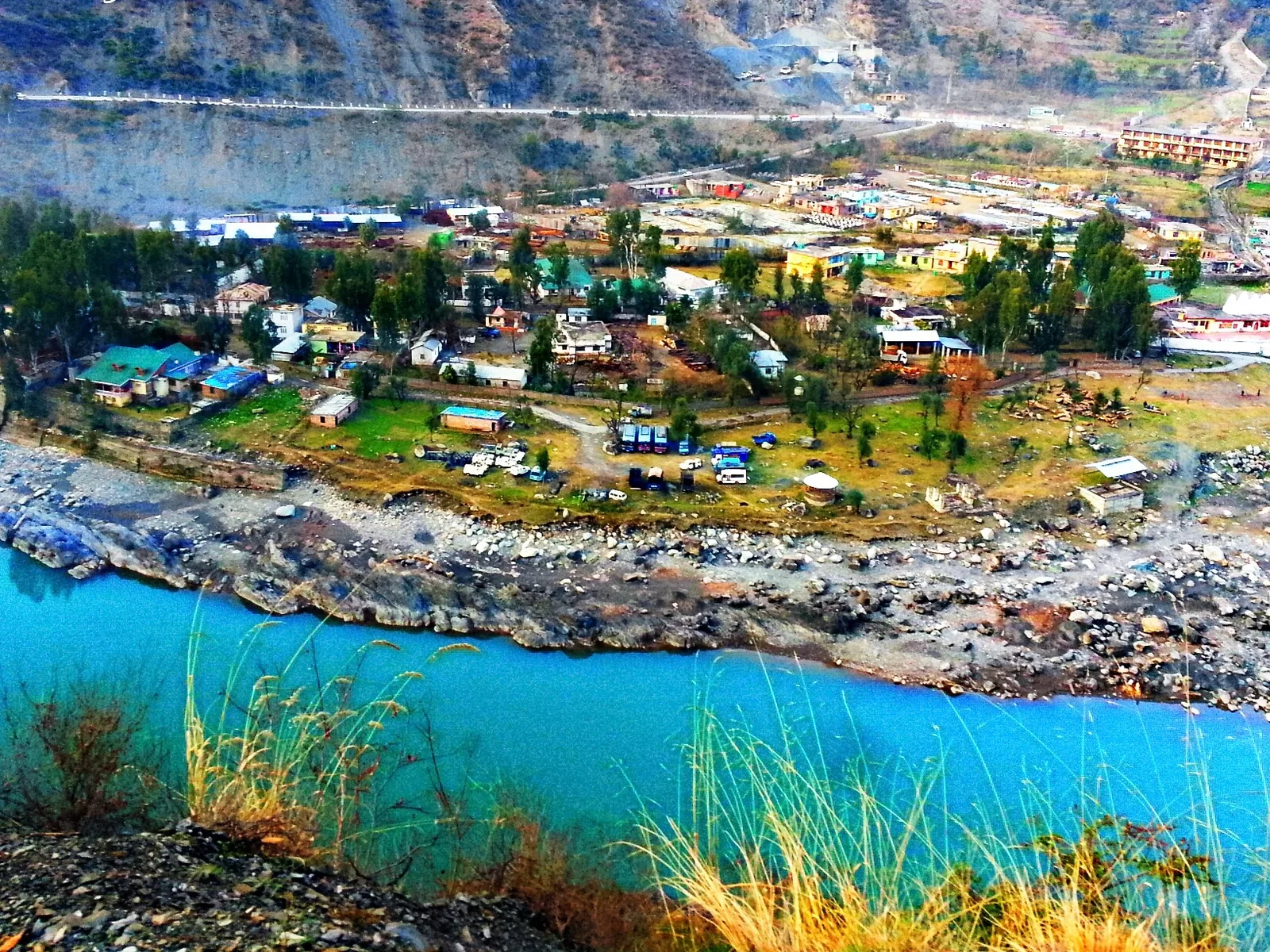 Chenab river in Ramban district, Jammu and Kashmir
