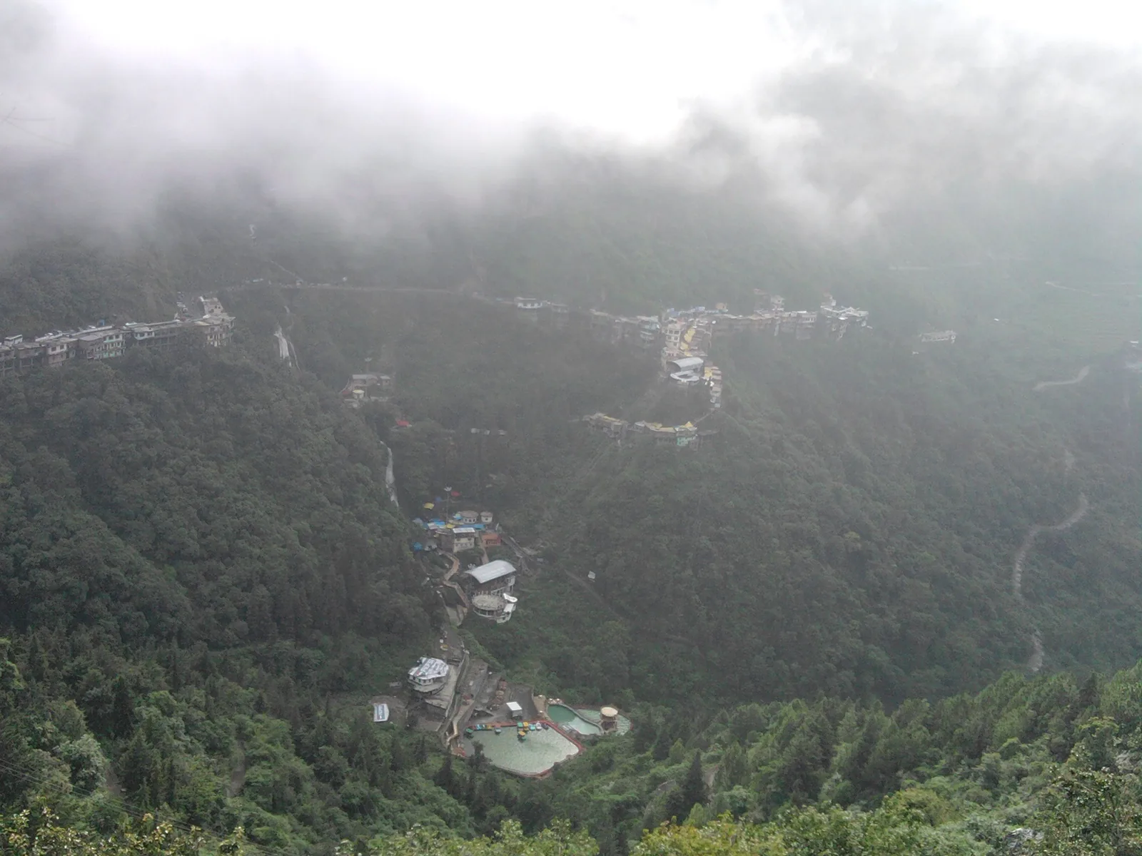 Mussorie view from the top of the hill (can be viewed while traveling on the road downhill)
