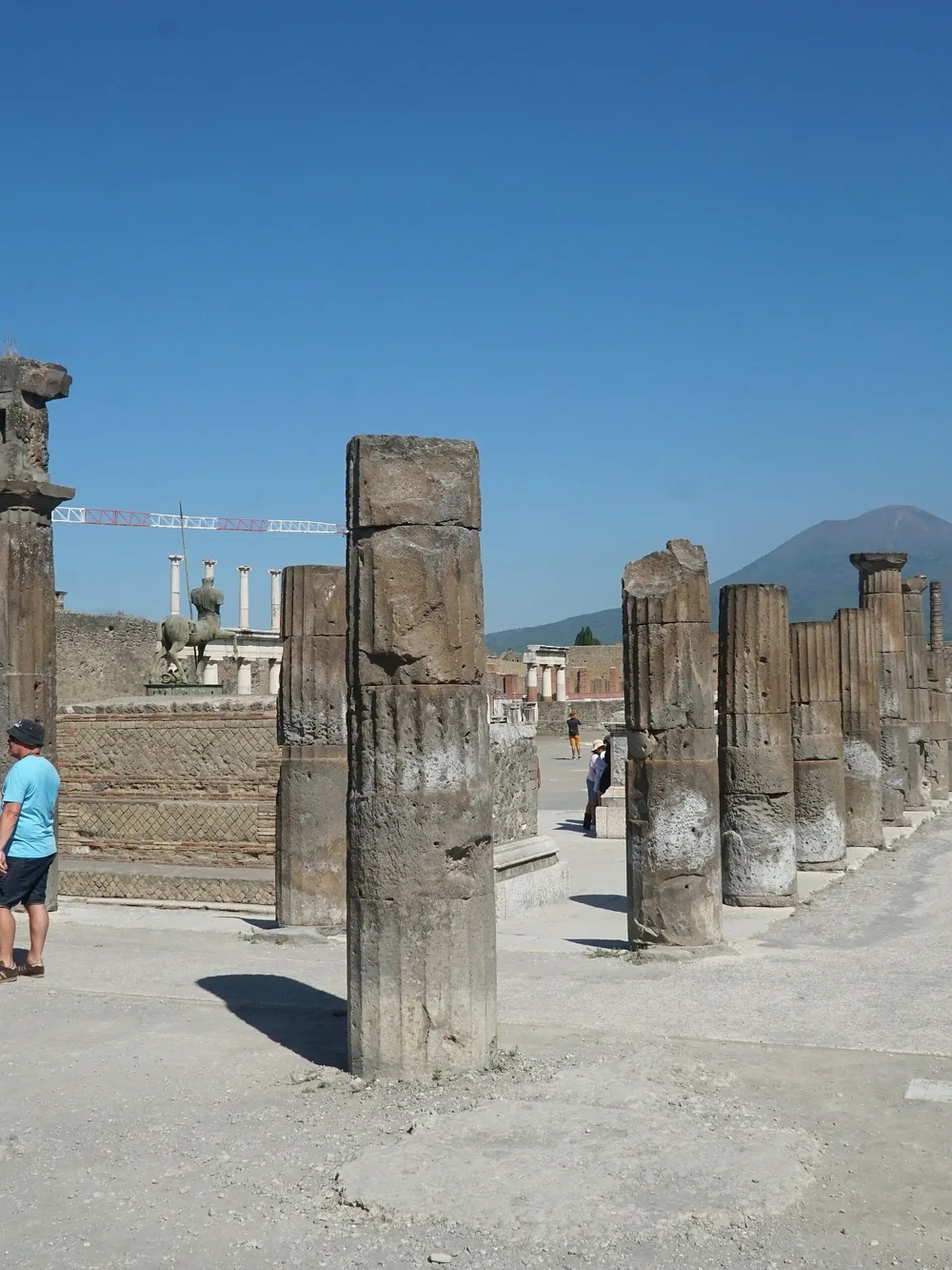 Columns along the forum of Pompeii